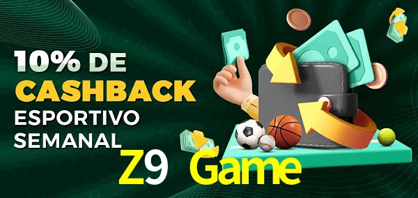 10% de bônus de cashback na Z9 Game